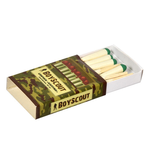 Спички "Колумб" 40мм, 20 шт не гаснут от ветра и влаги