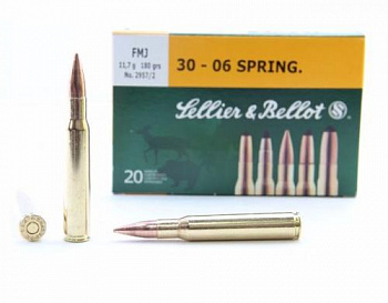 Патрон к.30-06 SPR FMJ 11,7гр.об Sellier&Bellot 1уп/20шт