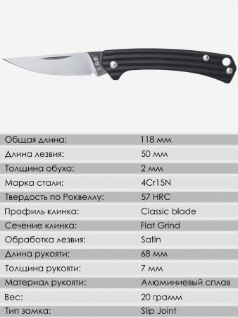Нож складной SanRenMu 4112SUX-LH