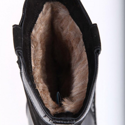 САПОГИ ИЗ НАТУРАЛЬНОЙ КОЖИ КОРИЧ. ММЛ-25 ВЫСОКИЕ/ЛЕПЕСТОК, МЕХ ОВЧИНА