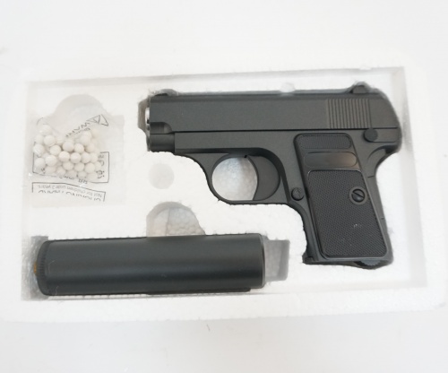 Пистолет софтэйр GALAXY G.1A пружинный (Colt 25 с глушителем), кал. 6мм