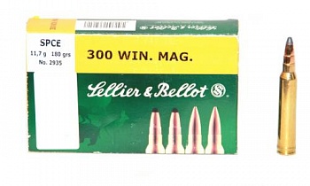 Патрон к.300WinMag 11,7гр SPCE п/об S&B 1уп/20шт