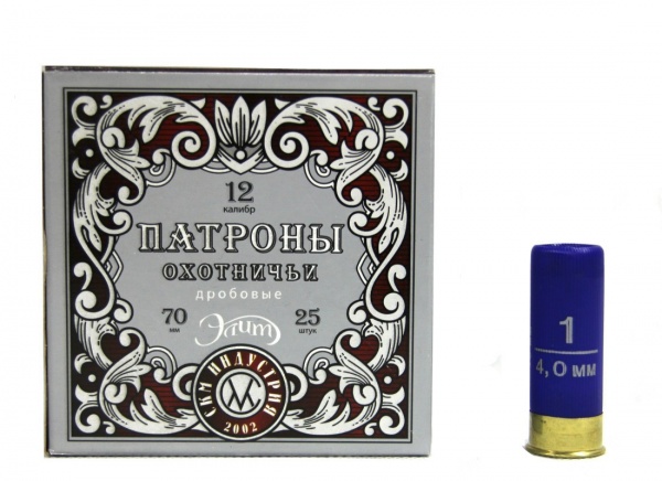 Патрон к.12х70 №1 СКМ 32гр 1уп/25шт