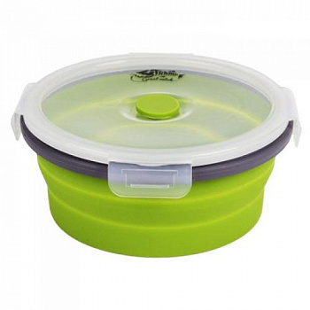 Контейнер Tramp  складной с крышкой-защелкой  800 мл (оливковый, 800мл)