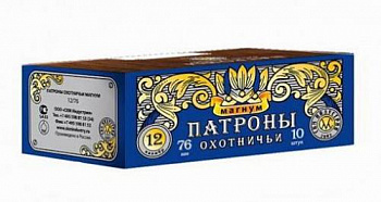 Патрон к.12х76 №0 СКМ Магнум 46гр 1уп/10шт