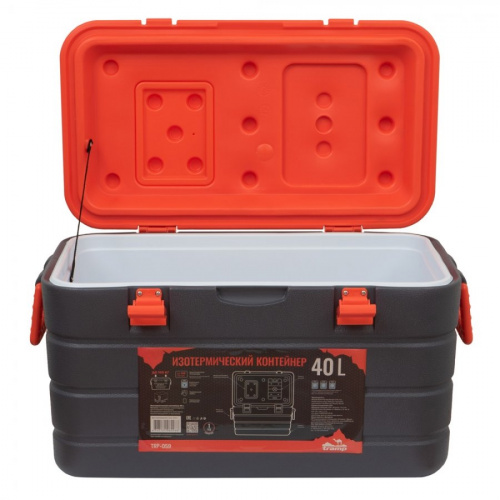 Контейнер изотермический 40л. Tramp (серый/оранжевый)