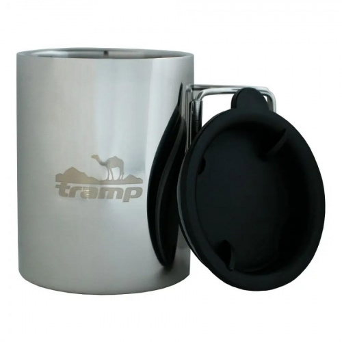 Термокружка Tramp 400 мл со склад  ручками с поилкой TRC-137