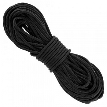 Паракорд для кемп-га.альп., охоты (не для восхождения!). Д.15м. Цвет черный.
