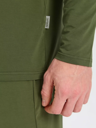 ЛОНГСЛИВ NORVEG BAMBOO ЦВЕТ ОЛИВКОВЫЙ