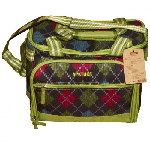 Набор для пикника Арктика 4100-3 зеленый (сумка-хол. (13,5 л), стакан 3шт