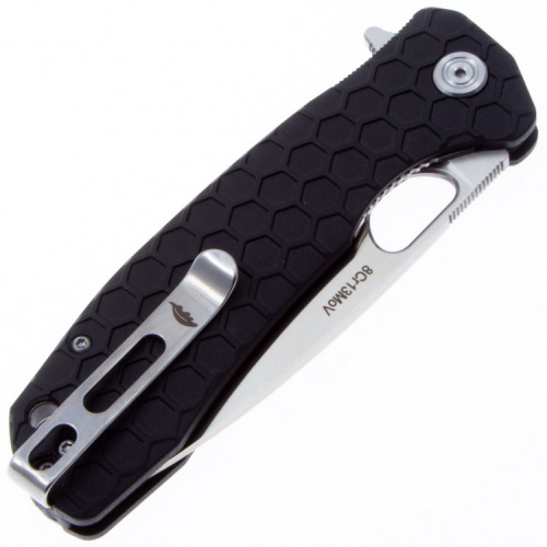 Нож Honey Badger Flipper L (HB1001) с чёрной рукоятью