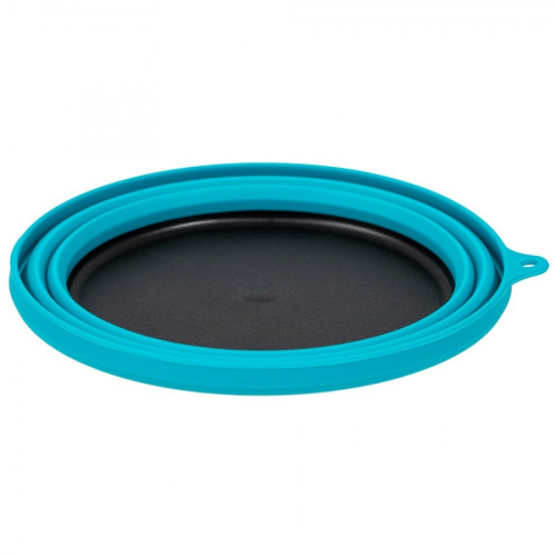 Тарелка Tramp силиконовая с пласт. дном 15*15*8,5 (аквамарин)