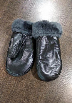 Рукавицы меховые кожа
