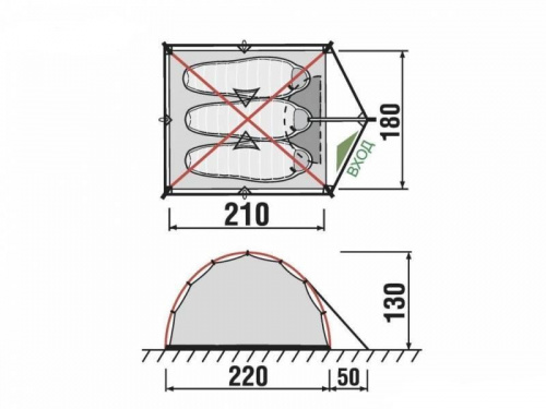 Палатка GreenLand Troll 3 (8977080)