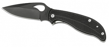 Нож RAVEN"скл.,ст.8Cr13Mov,кл.черн.,рук.чер.алюмин.,клипса  SP/BY08P