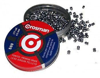 Пуля пневм. "Crosman Pointed", 4,5 мм., 7,4 гран ( 500 шт.)