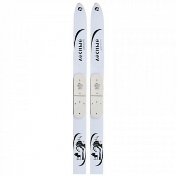 Лыжи дерево-пластик "Лесные" 145 см