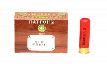 Патрон к.16х70 пуля Полева-3 КЗОРС 1уп/10шт