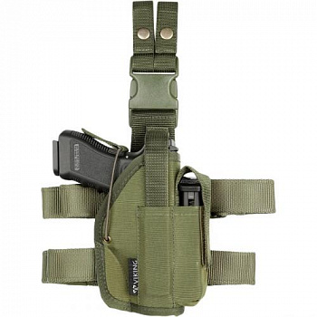 Кобура набедренная  под ПЯ, Glock с карманом; Олива
