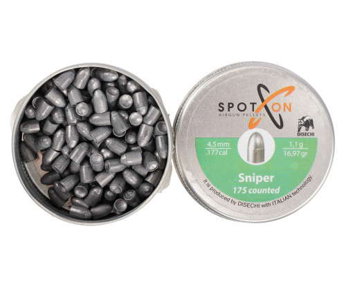 Пуля пневм. SPOTON Sniper 4,5 мм, 1,10 гр. (175 шт)