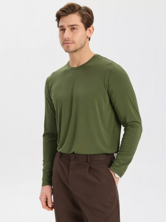 ЛОНГСЛИВ NORVEG BAMBOO ЦВЕТ ОЛИВКОВЫЙ