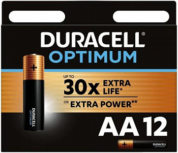 Батарейка LR 6 Duracell Optimum 12xBL