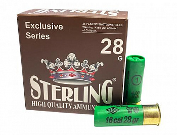 Патрон к.16х70 №1 28 гр STERLING 1уп/25шт