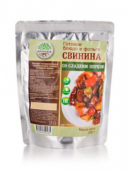 Консервы "Свинина со сладким перцем"