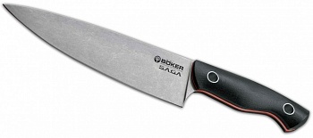Нож Saga Chefmesser -  кухн. 19,8 см, сталь 440С, рукоять G-10