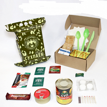 Сухой паек РАЗОВЫЙ "ОБЕД" Вариант 3 (ИРП-ОБЕД3) СПЕЦПИТ