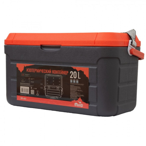 Контейнер изотермический 20л. Tramp (серый/оранжевый)