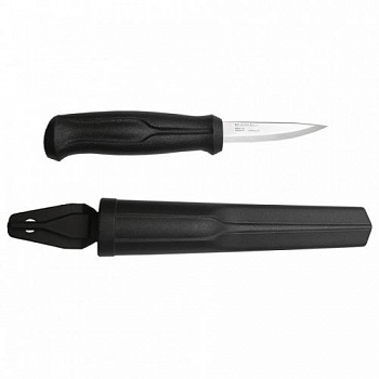 Нож Morakniv Wood Carving Basic, нержавеющая сталь, цвет рукоятки черный Нож Morakniv Wood Carving Basic, нержавеющая сталь, цвет рукоятки черный