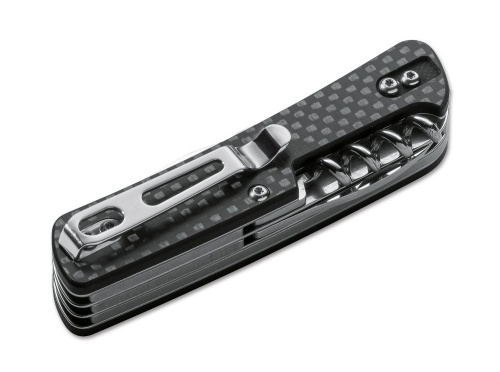 Нож Tech-Tool Carbon 3 скл многопредм рукоять карбон сталь 12C27