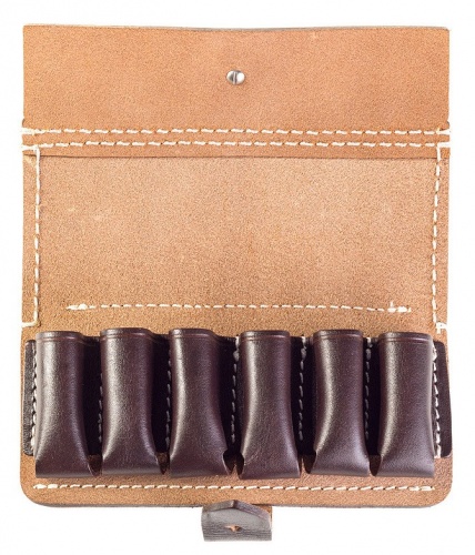 Подсумок на 6 патронов (12 кбр) "Western" / Коричневый /