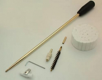 Комплект ЧИСТОGUN для чистки патронника к..22-.375, шомпол L=36см, латунь + адап