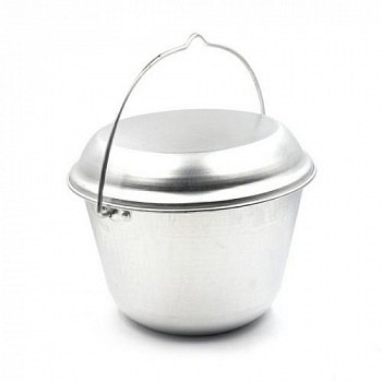 Котелок костровой "СЛЕДОПЫТ" конический, 6 л, алюм.