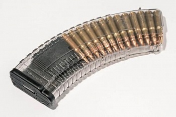 Магазин Pufgun на Сайга МК223, 5,56х45, 30 патронов, поликарбонат, прозрачный, 1