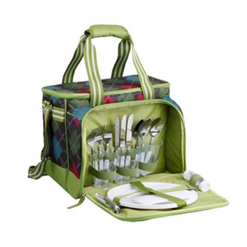 Набор для пикника Арктика 4100-3 зеленый (сумка-хол. (13,5 л), стакан 3шт