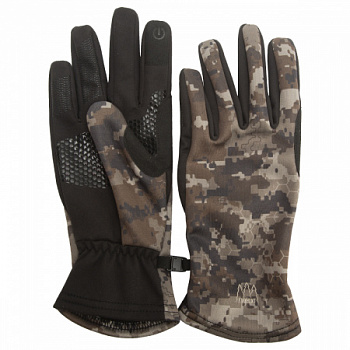 ПЕРЧАТКИ ДЕМИСЕЗОННЫЕ FINNHUNT AUTUMN CAMO/BLACK
