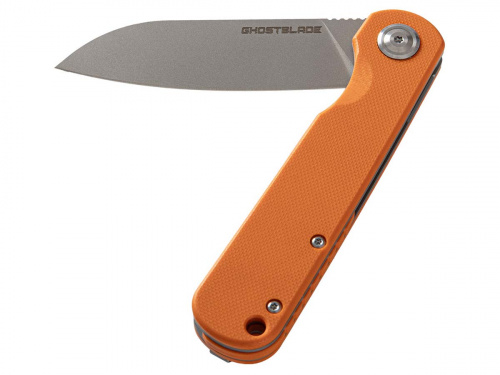 Нож скл GhostBlade Omen, сталь D2 3 мм, G10 оранж флип