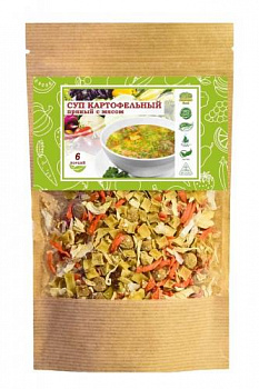 Суп картофельный пряный с мясом, 60г