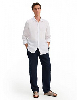 БРЮКИ NORVEG LINEN МУЖСКИЕ ЦВЕТ ТЕМНО-СИНИЙ,