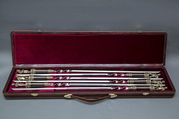 Набор "Шкатулка"№3.2 (рукоять венге, литье Джентельмены удачи)