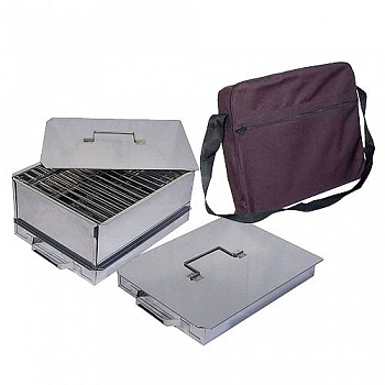 Коптильня-дипломат 2-х яр. нерж. TEHNOLIT с поддон