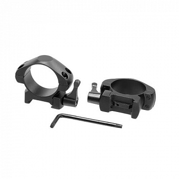 Кольца Veber E 3021 QL Weaver 30мм быстросъемные низкие (сталь)
