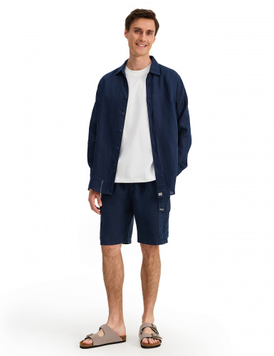 ШОРТЫ NORVEG LINEN  С КАРМАНАМИ МУЖСКИЕ ЦВЕТ ТЕМНО-СИНИЙ