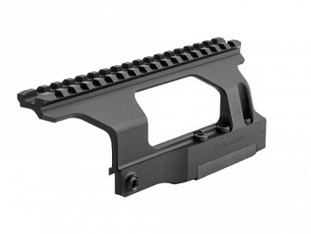 Кронштейн SAG боковой небыстросъемный  Picatinny/СВД/Тигр/TG3, ст.зуб, низкий