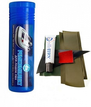 Рем. комплект ПВХ д/лодок в тубусе (Три кита)