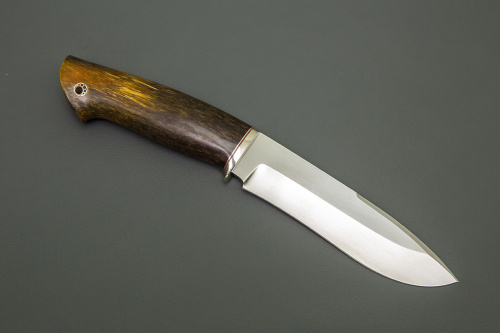 Нож Скиф,сталь PGK,мельхиор,стабилизированная карельская береза