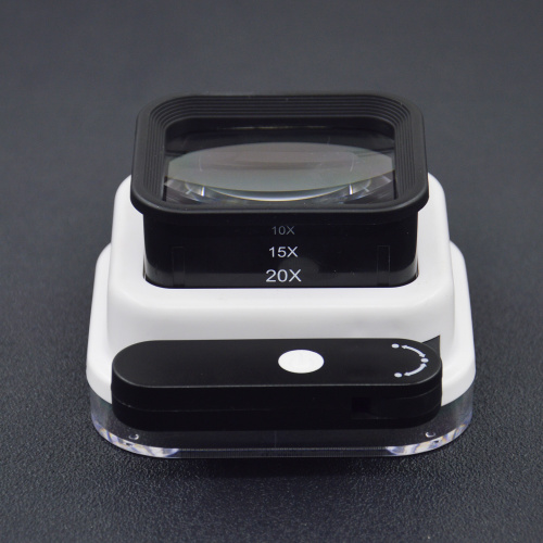 Лупа раскладная 10х,15х, 20х, с подсветкой